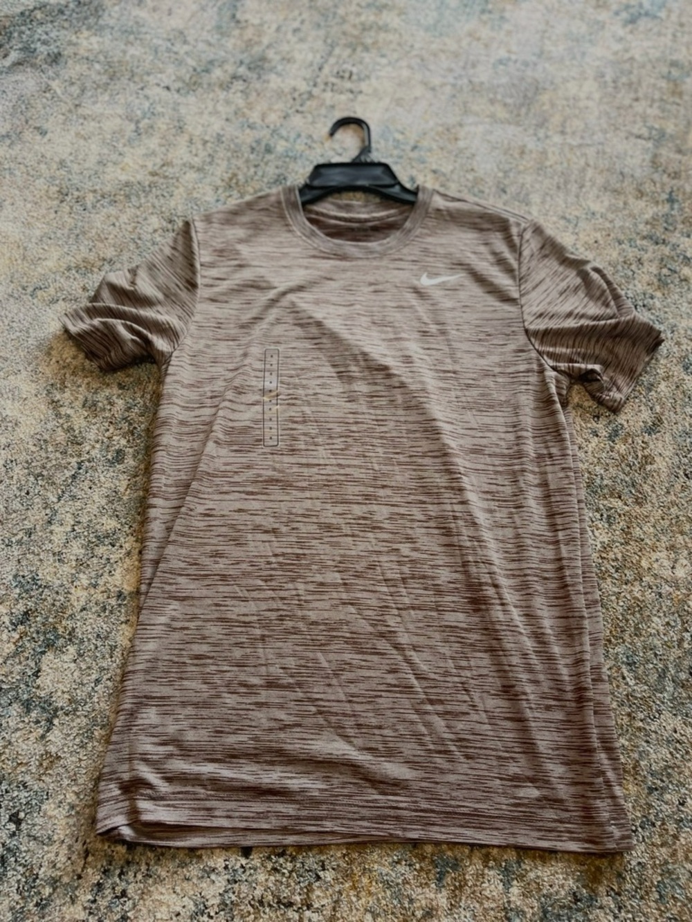 Nike Men’s Heather Taupe Short-Sleeve Crew Shirt
